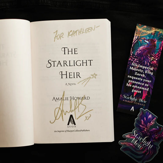 The Starlight Heir by Amalie Howard | Fantasy Bookly Collector’s Edition (Signed Softcover with Bookmark & Sticker)