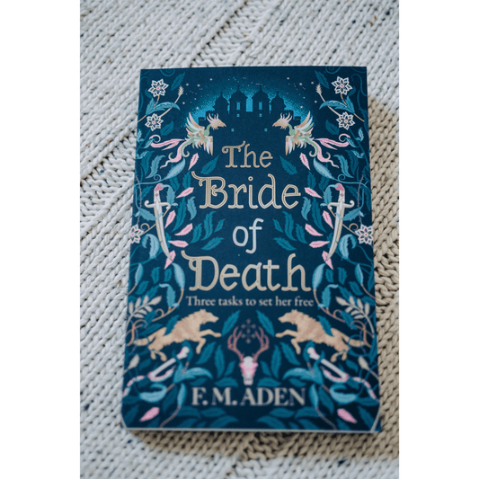 Cover of 'The Bride of Death' by F.M. Aden, a fantasy romance book with enchanting illustrations.